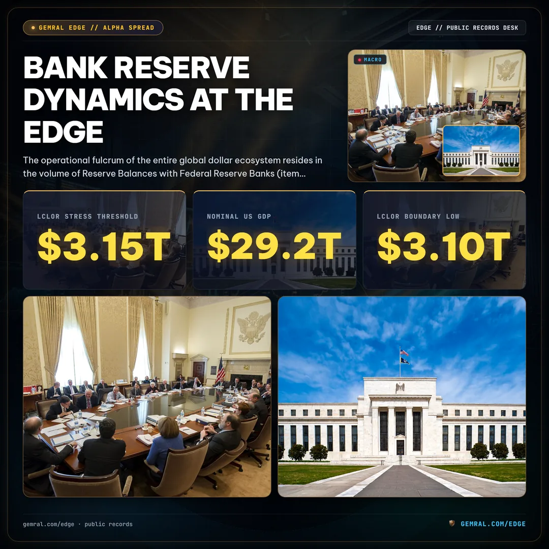 Bank Reserve Dynamics at the Edge