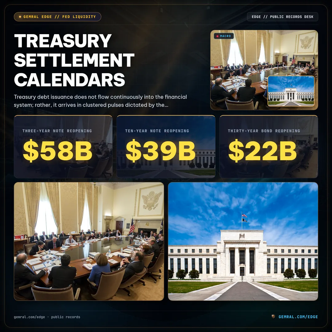 Treasury Settlement Calendars
