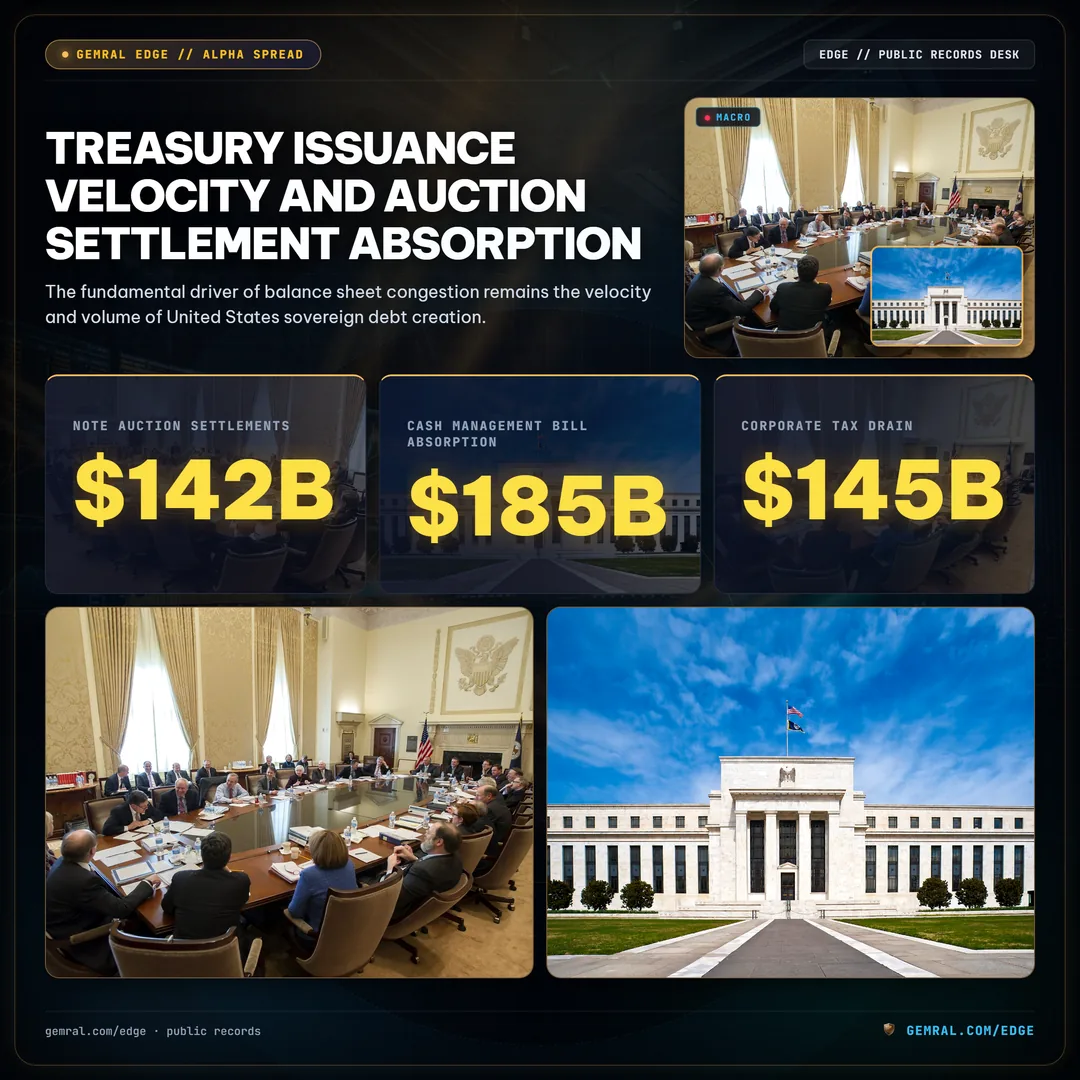Treasury Issuance Velocity and Auction Settlement Absorption