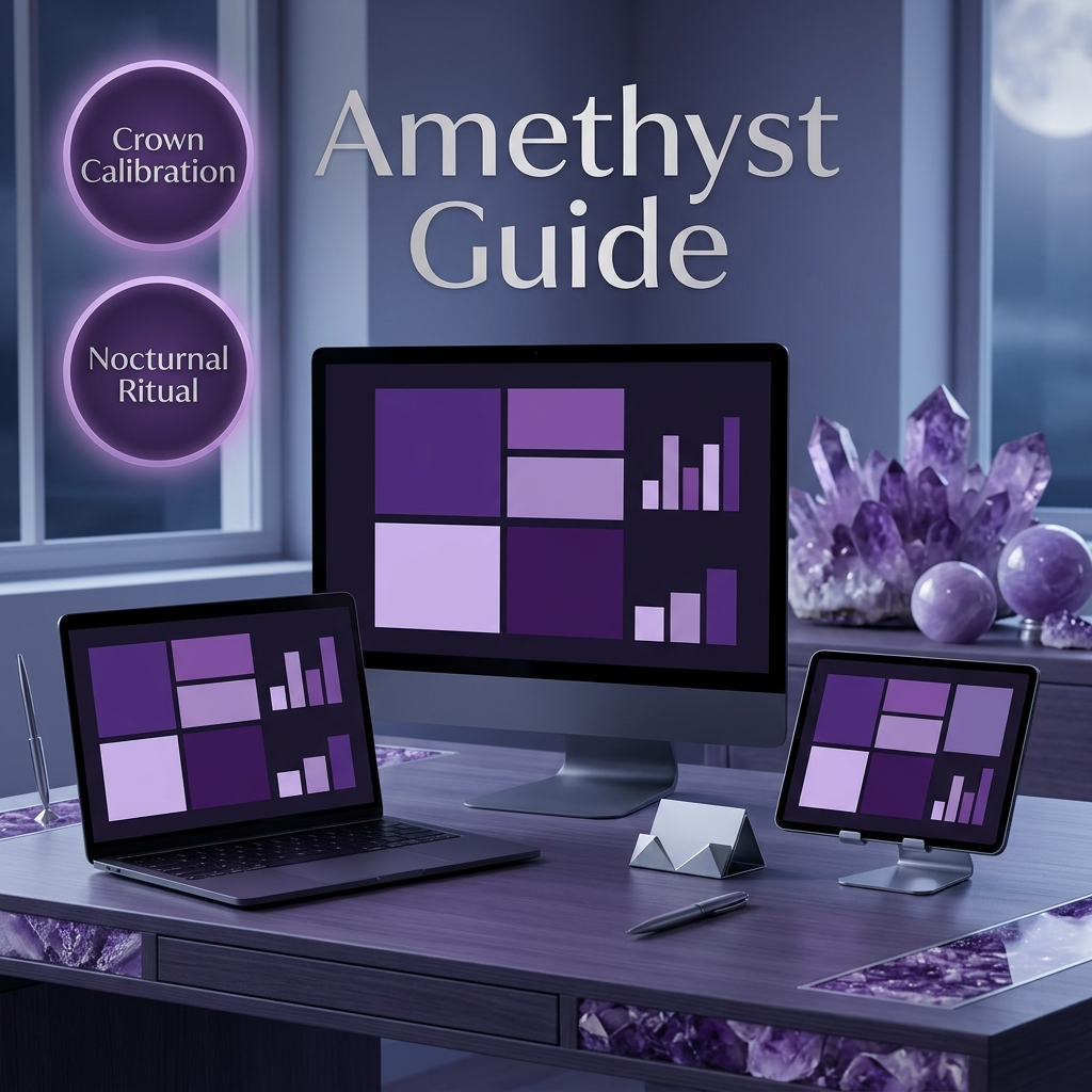 Amethyst Crystal Energy & Crown Chakra Sleep Ritual Guide