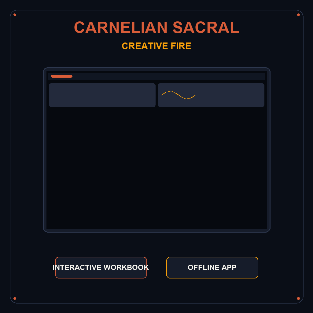 Carnelian Crystal Divine Magnetism Activation & Creative Fire Ritual Interactive Workbook