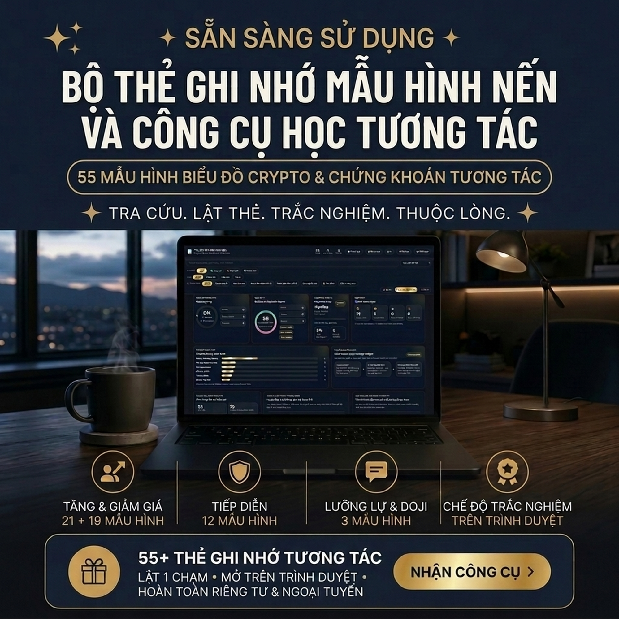 Thẻ Ghi Nhớ Tương Tác Kiến Thức Crypto & Web3