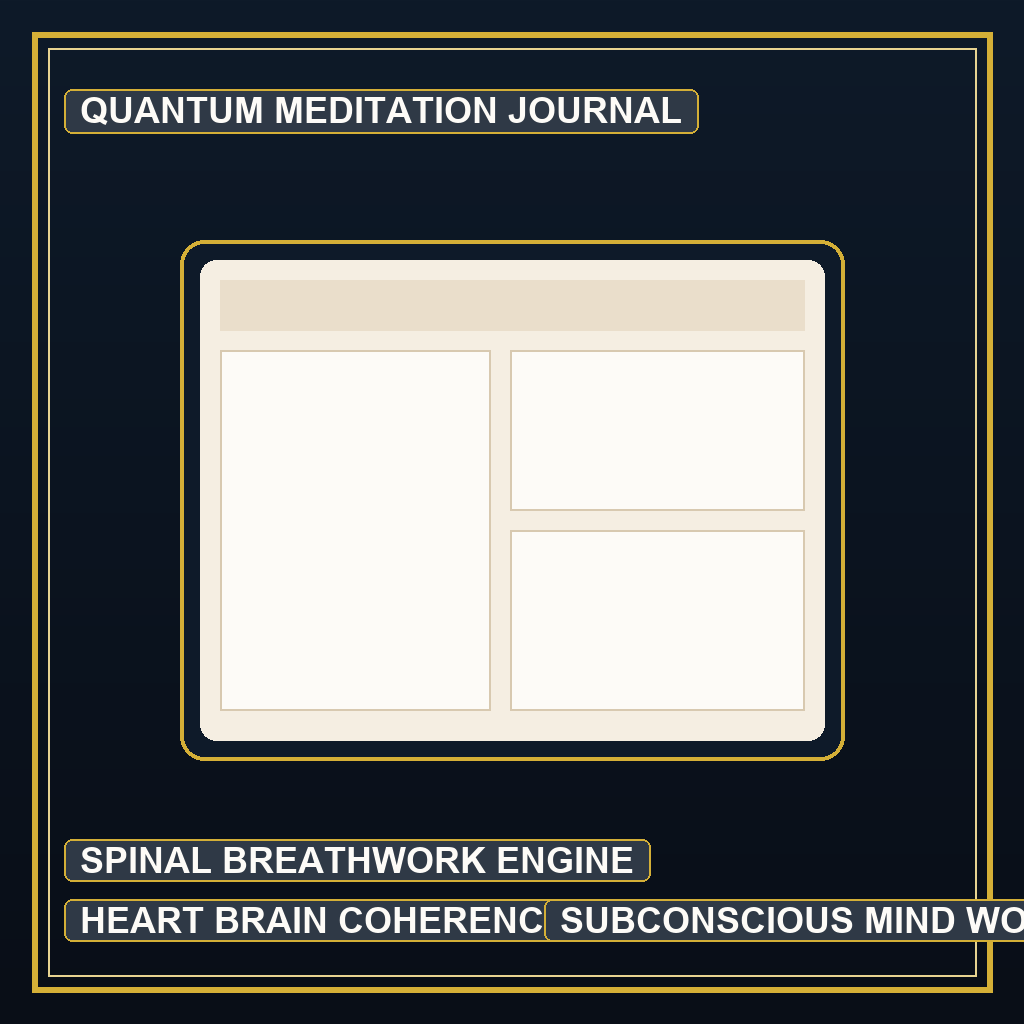 Dr. Joe Dispenza Quantum Field Meditation Workbook & Subconscious Reprogramming Journal