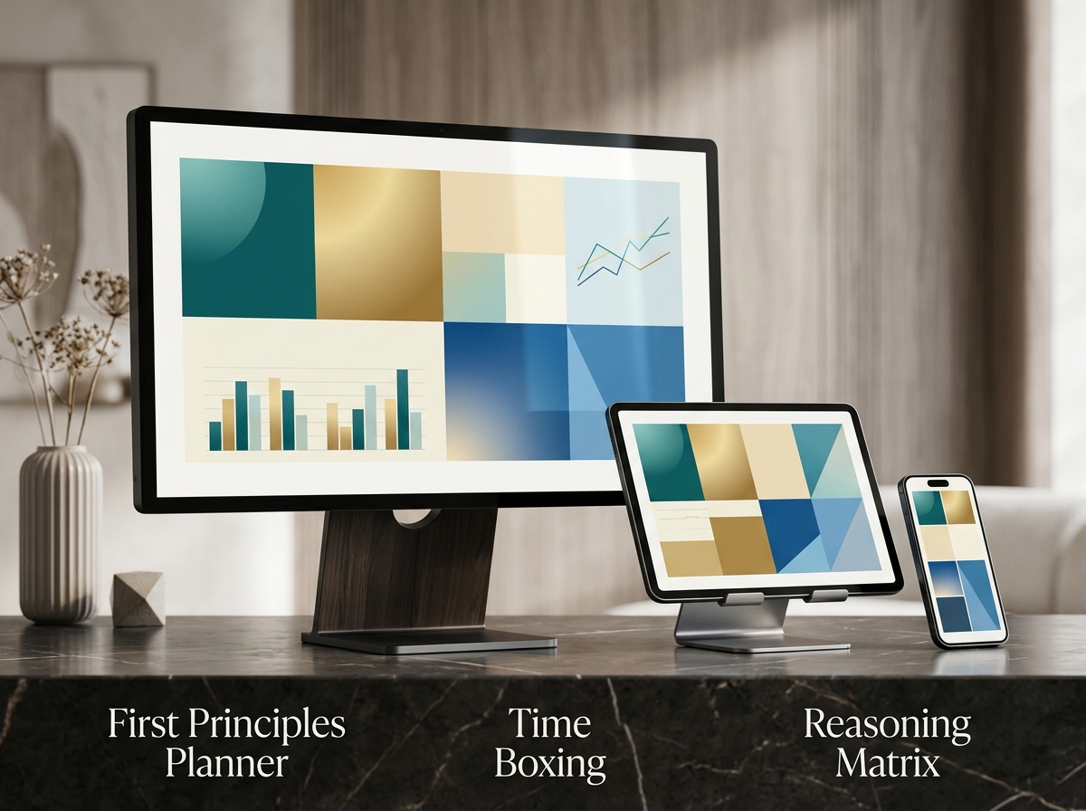 Elon Musk First Principles Thinking & 5-Minute Time Boxing Planner Dashboard