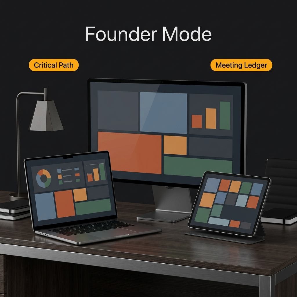 Founder Mode Operations Dashboard & Zero-Management Tracker