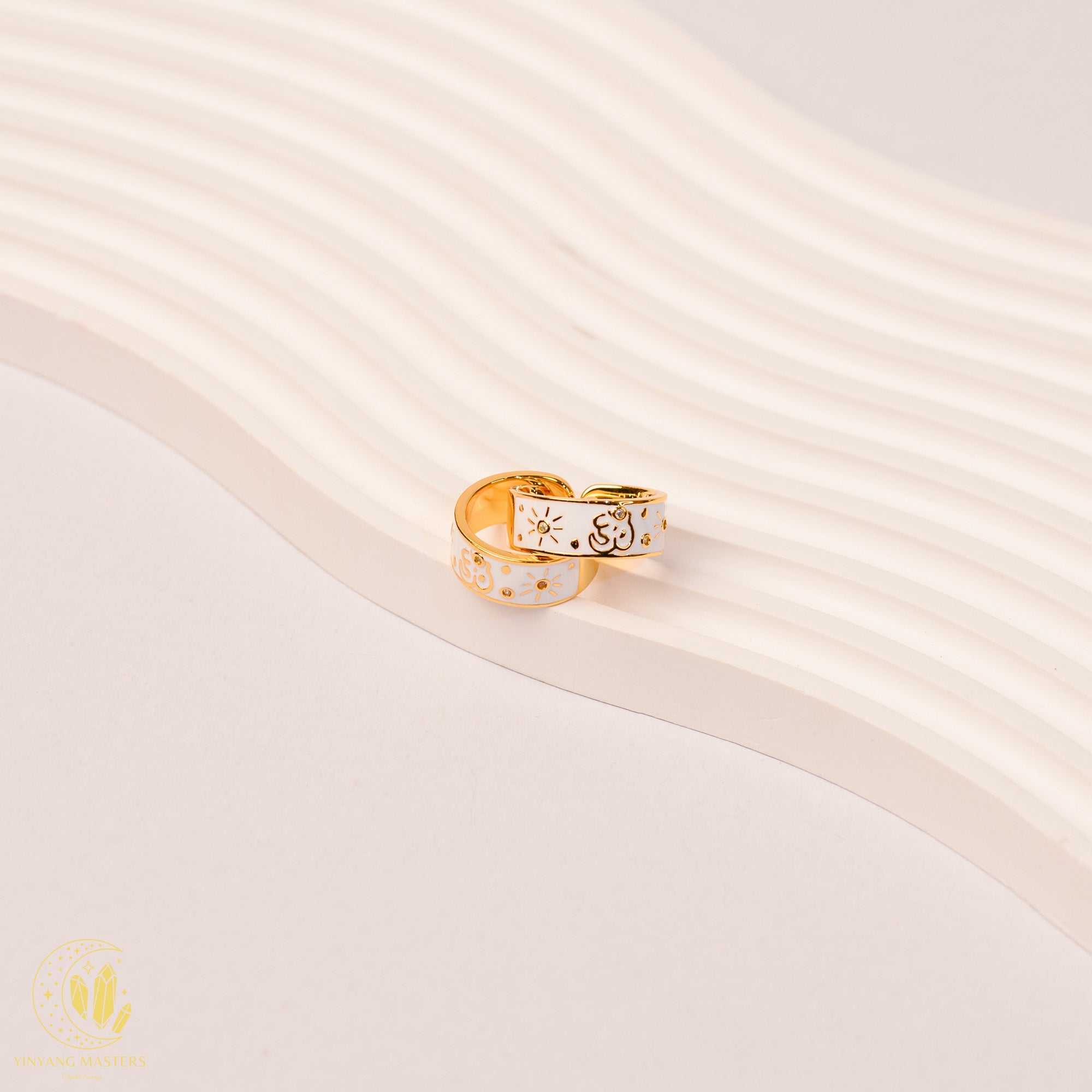Mystic Spirit — Sacred OM Mantra Blessing Ring