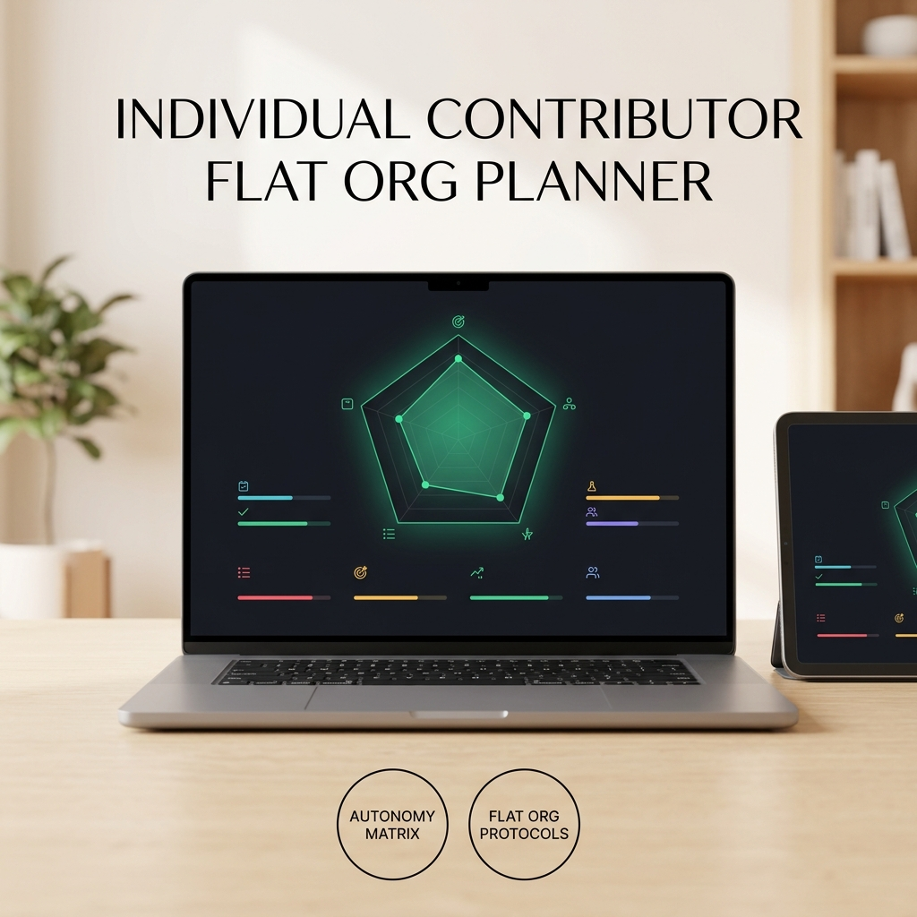Individual Contributor Mastery & Flat Org Planner — Unbossing Operating System