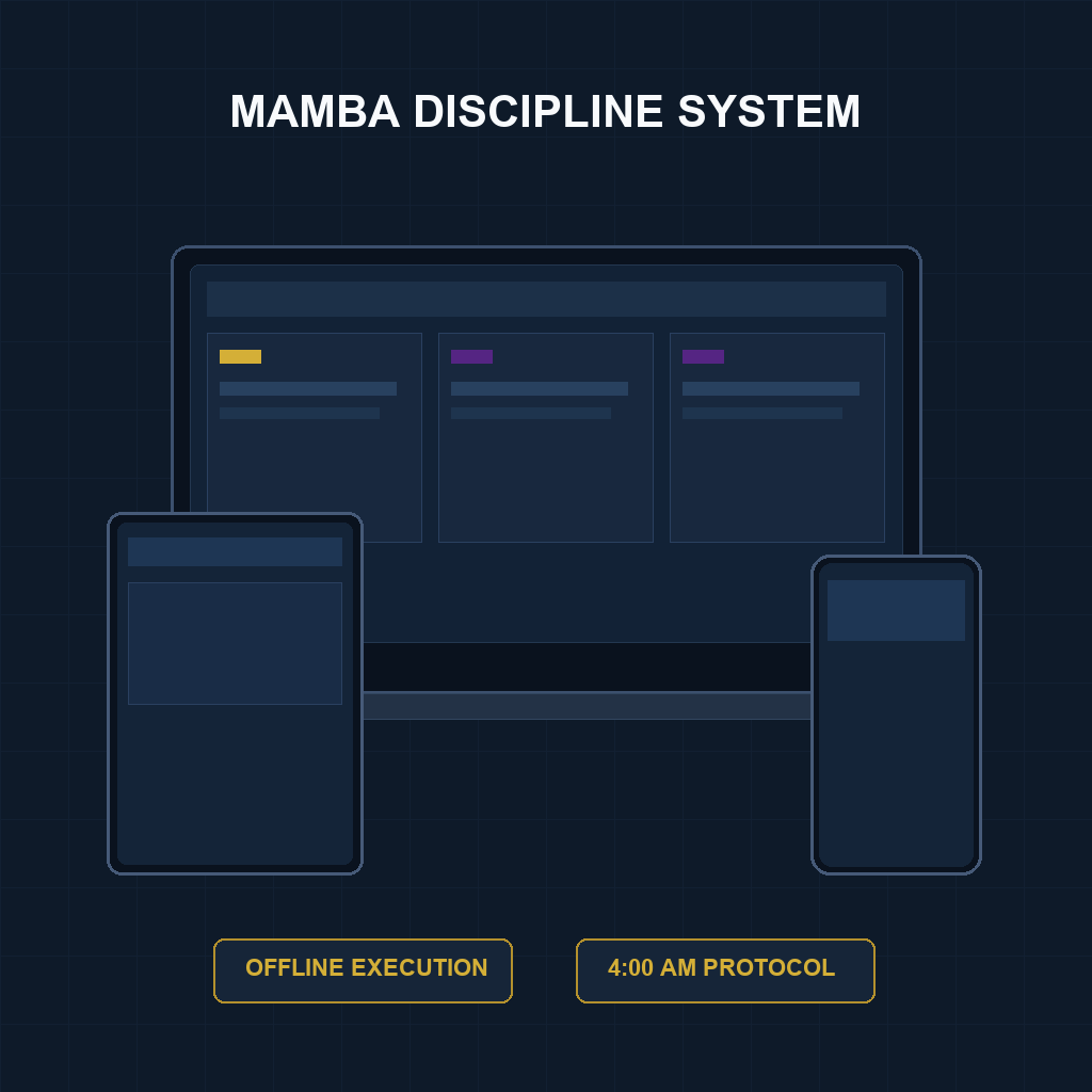 Kobe Bryant Mamba Mentality Bảng Theo Dõi Kỷ Luật Thép 4:00 AM & Dashboard Rèn Luyện Đỉnh Cao
