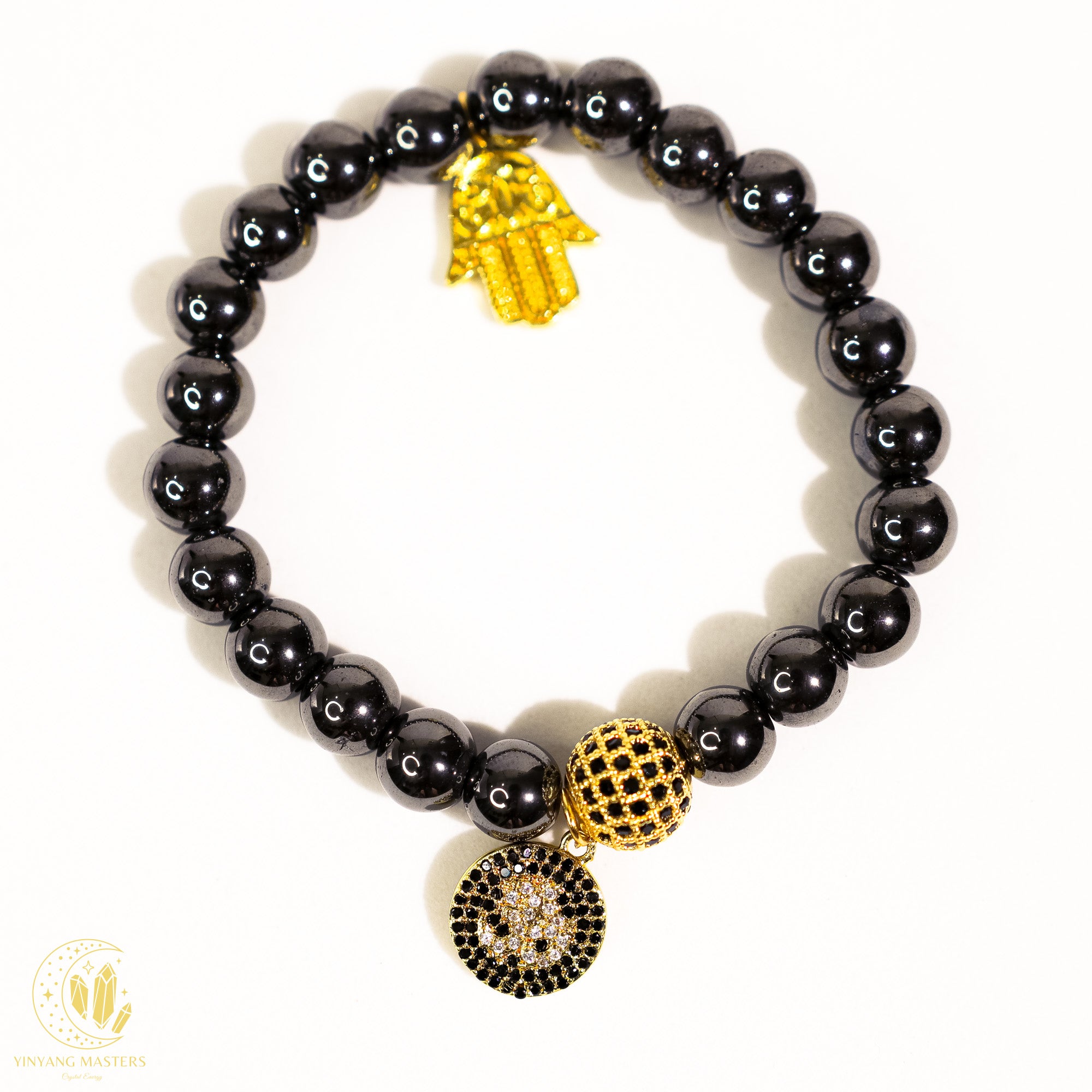 Sacred Talisman — Hematite OM Protection Bracelet