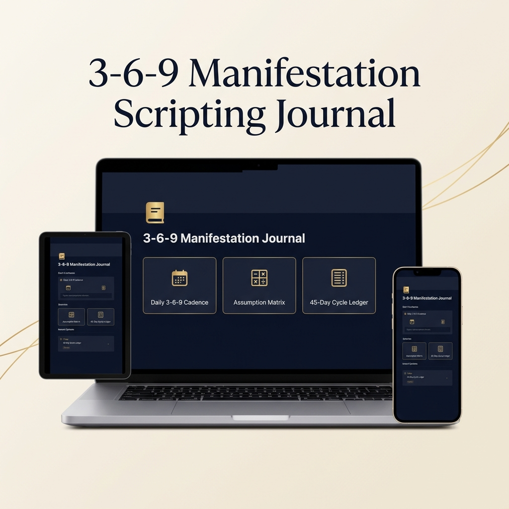 Manifestation 369 Scripting Journal & Law of Assumption Workbook