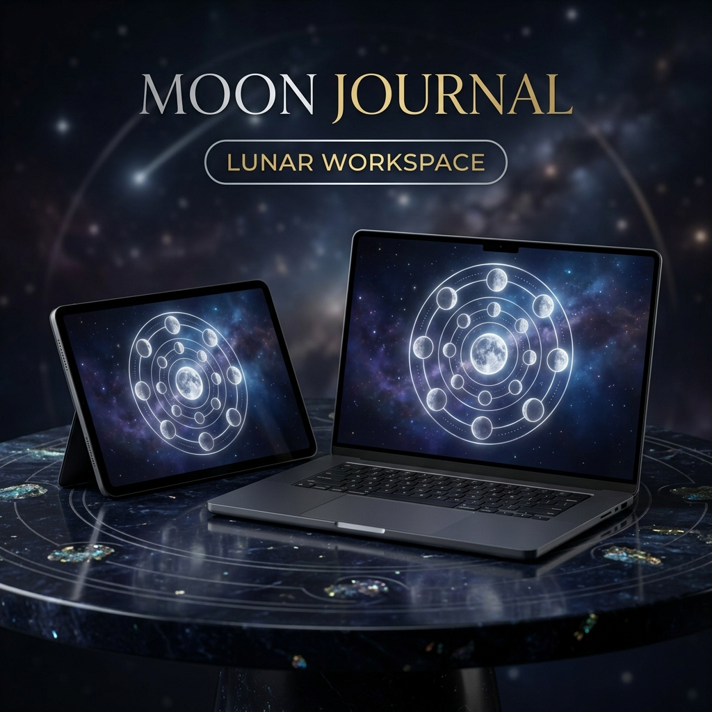 Moon Phase & Full Moon Release Journal — Hunter's Supermoon Edition