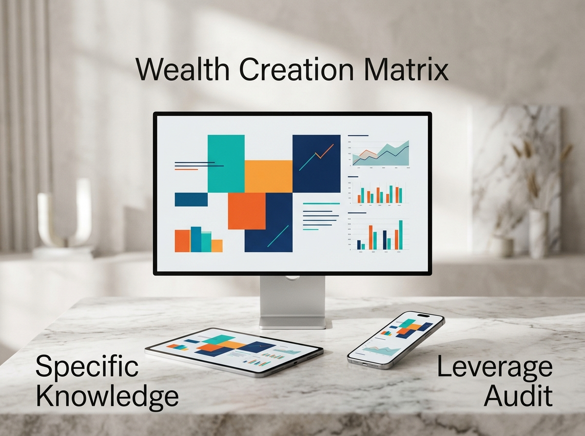 Naval Ravikant Wealth Creation & Specific Knowledge Decision Matrix