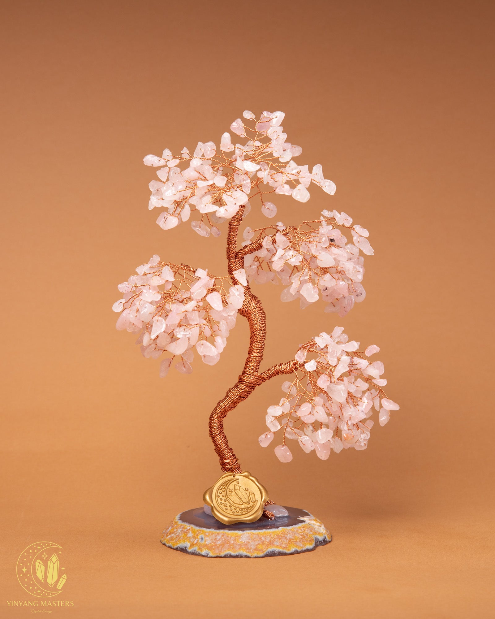 Wish Fulfillment — Rose Quartz Love Bonsai Tree