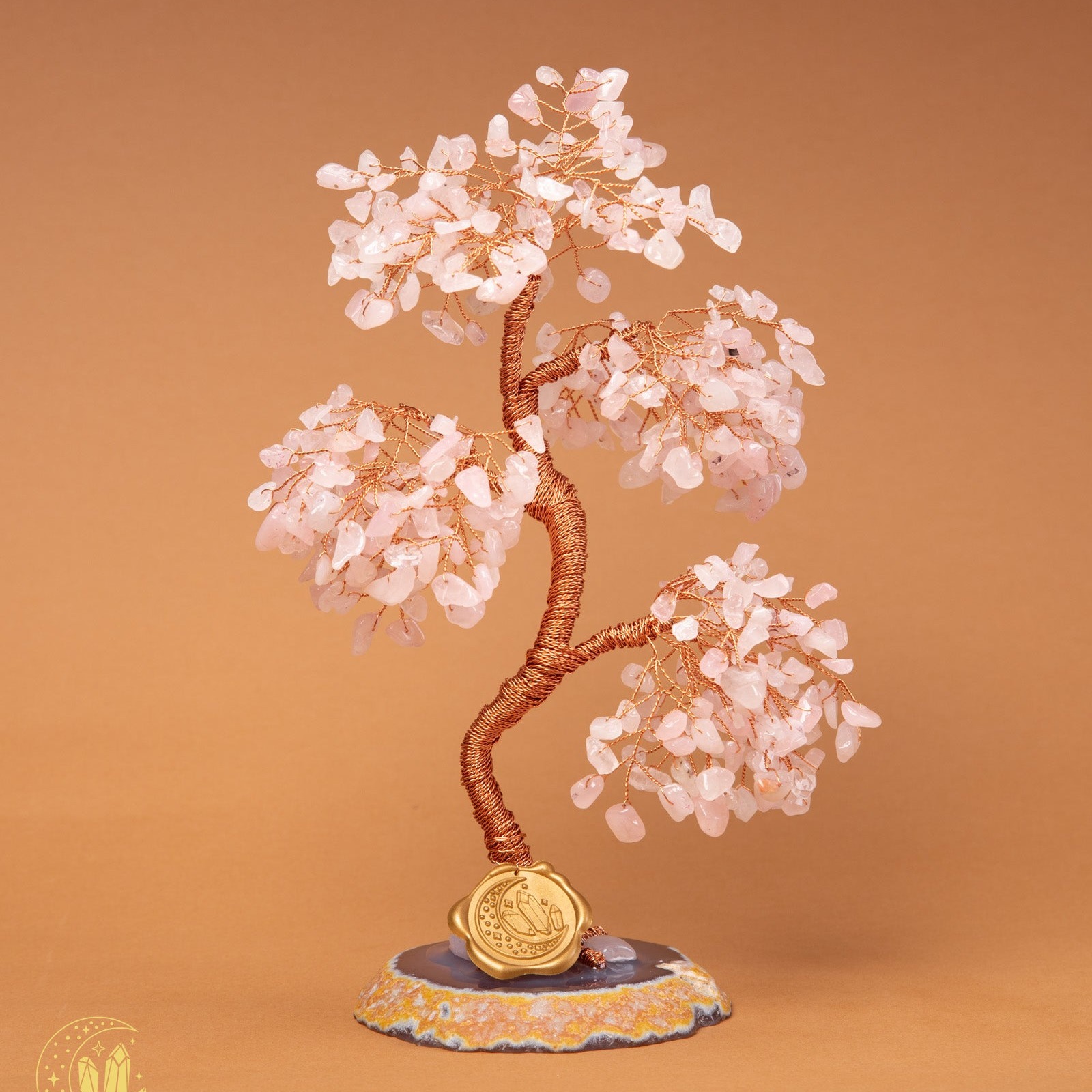 Wish Fulfillment — Rose Quartz Love Bonsai Tree