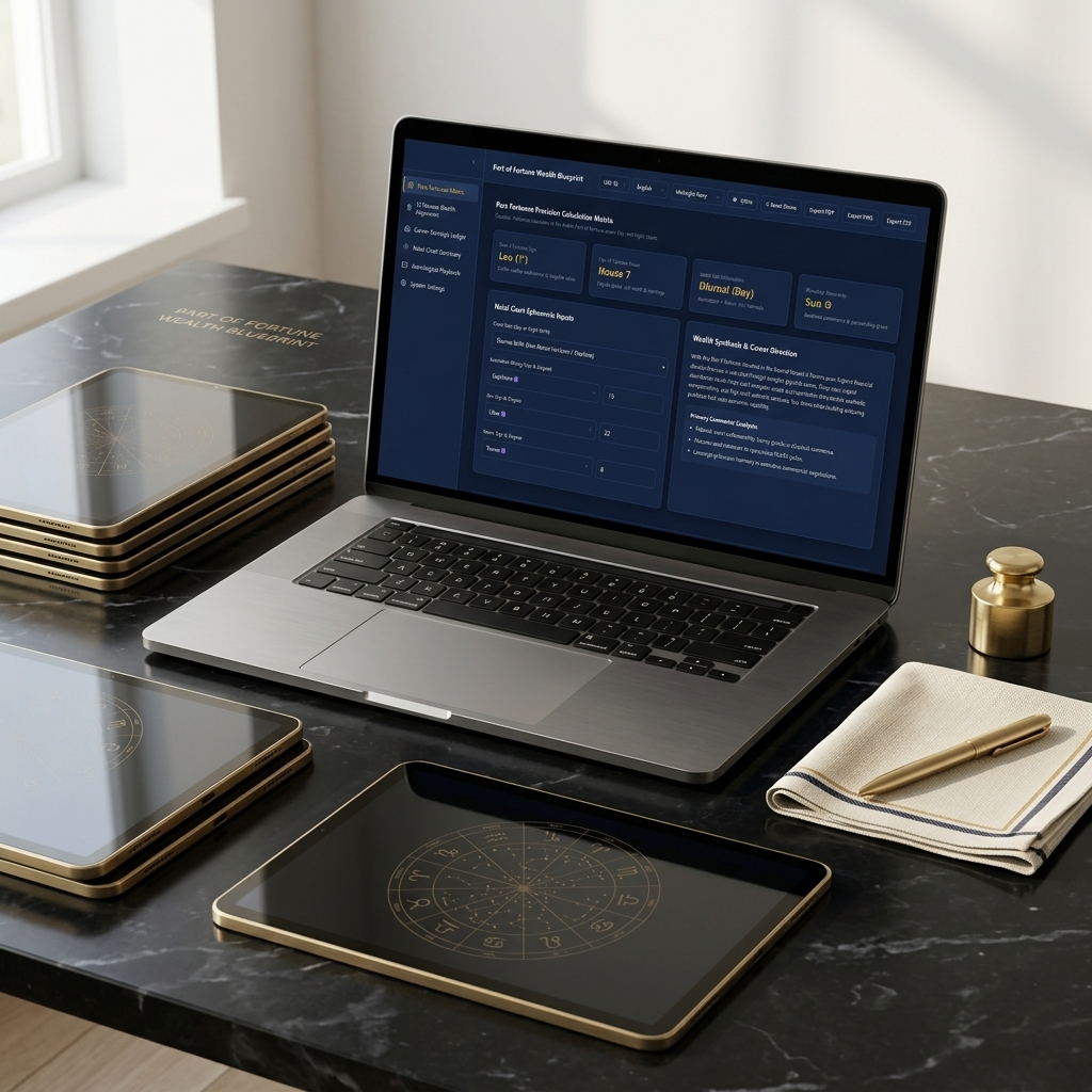 Part of Fortune Wealth Blueprint & Career Astrology Workbook