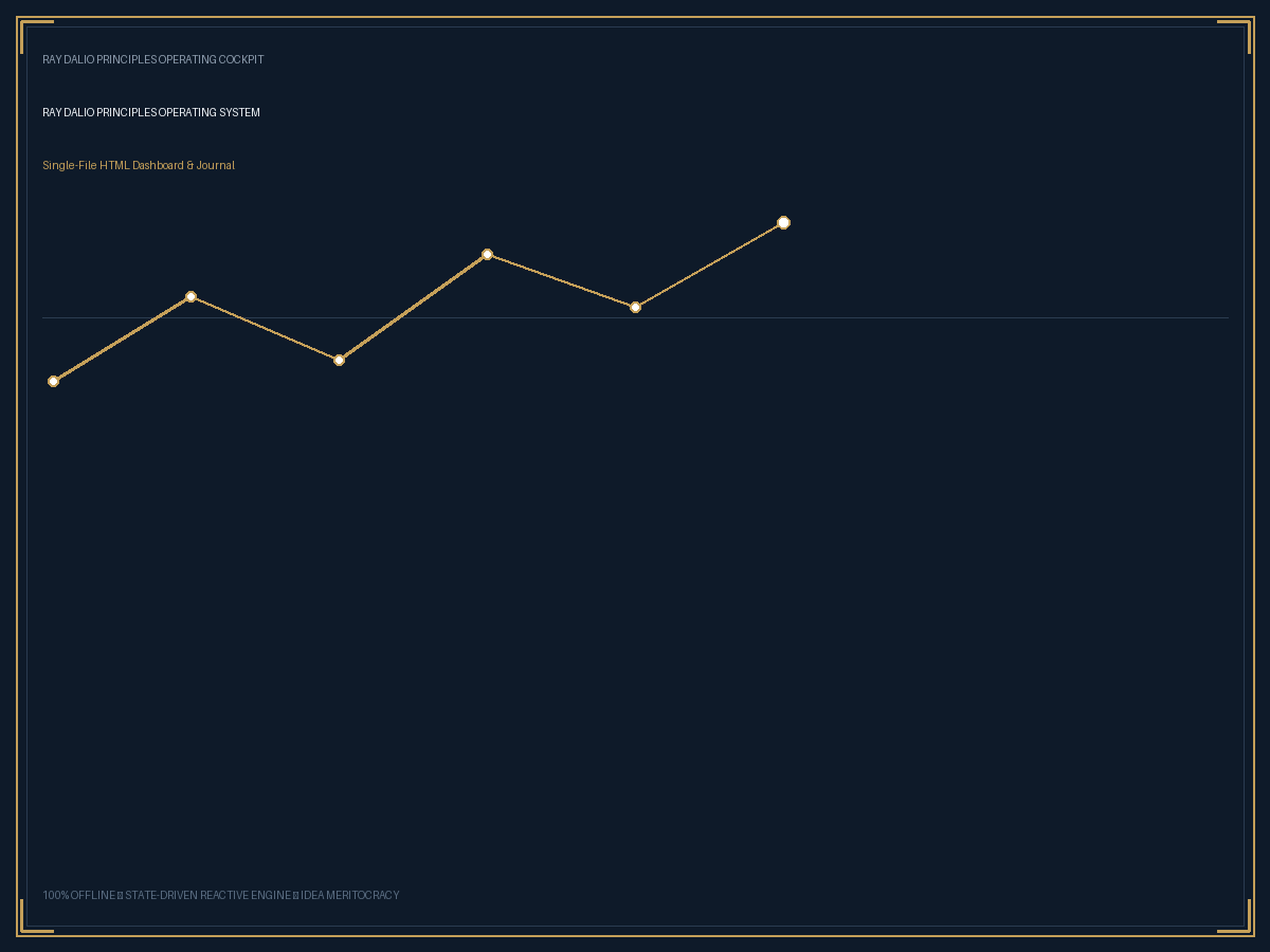 Ray Dalio Principles Guided Journal & Radical Transparency Decision Tracker