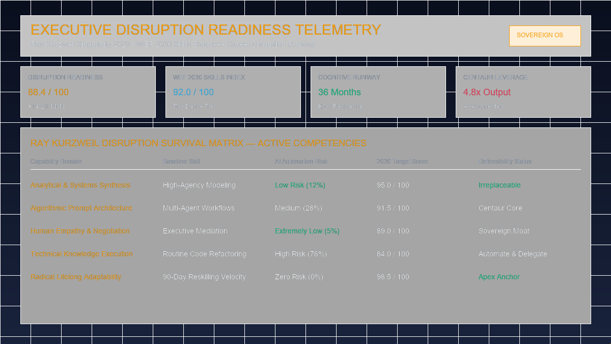 Ray Kurzweil Singularity 2029: Future Skills Matrix & AI Career Roadmap