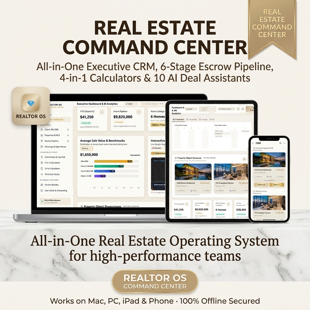 Real Estate Agent Planner & Escrow Pipeline CRM