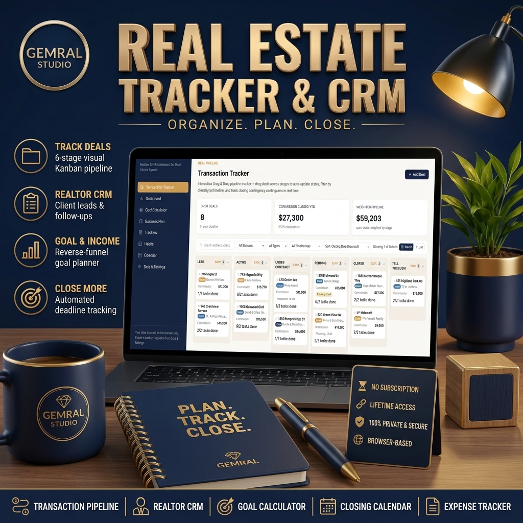 Real Estate Transaction Tracker & Production Planner