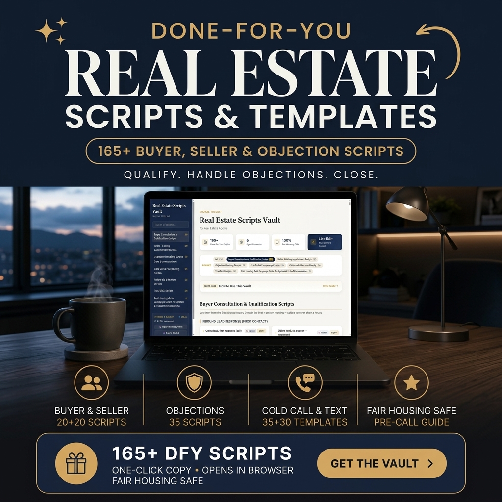 165+ Real Estate Scripts Vault & Objection Handbook