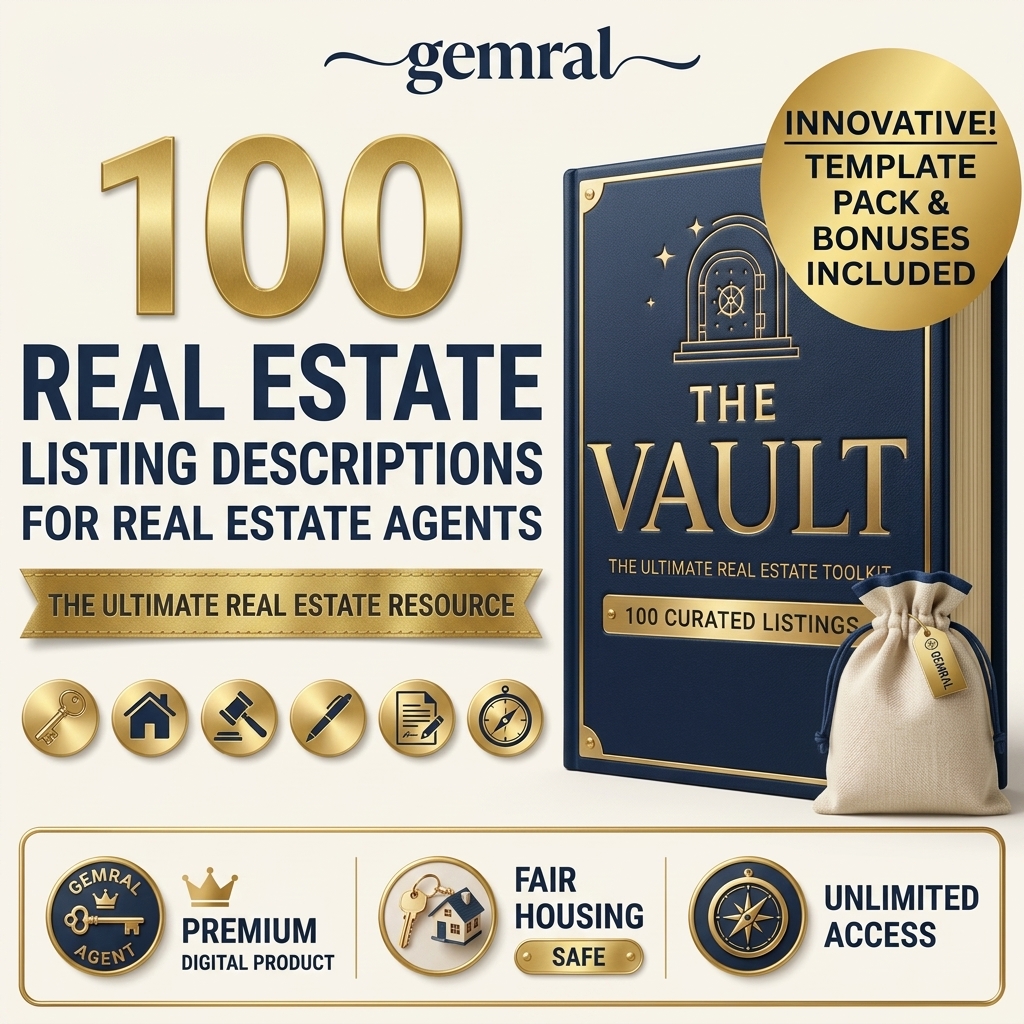 100 Real Estate Listing Description MLS Templates