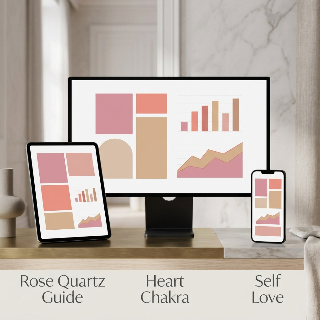 Rose Quartz Self-Love & Heart Chakra Healing Workbook