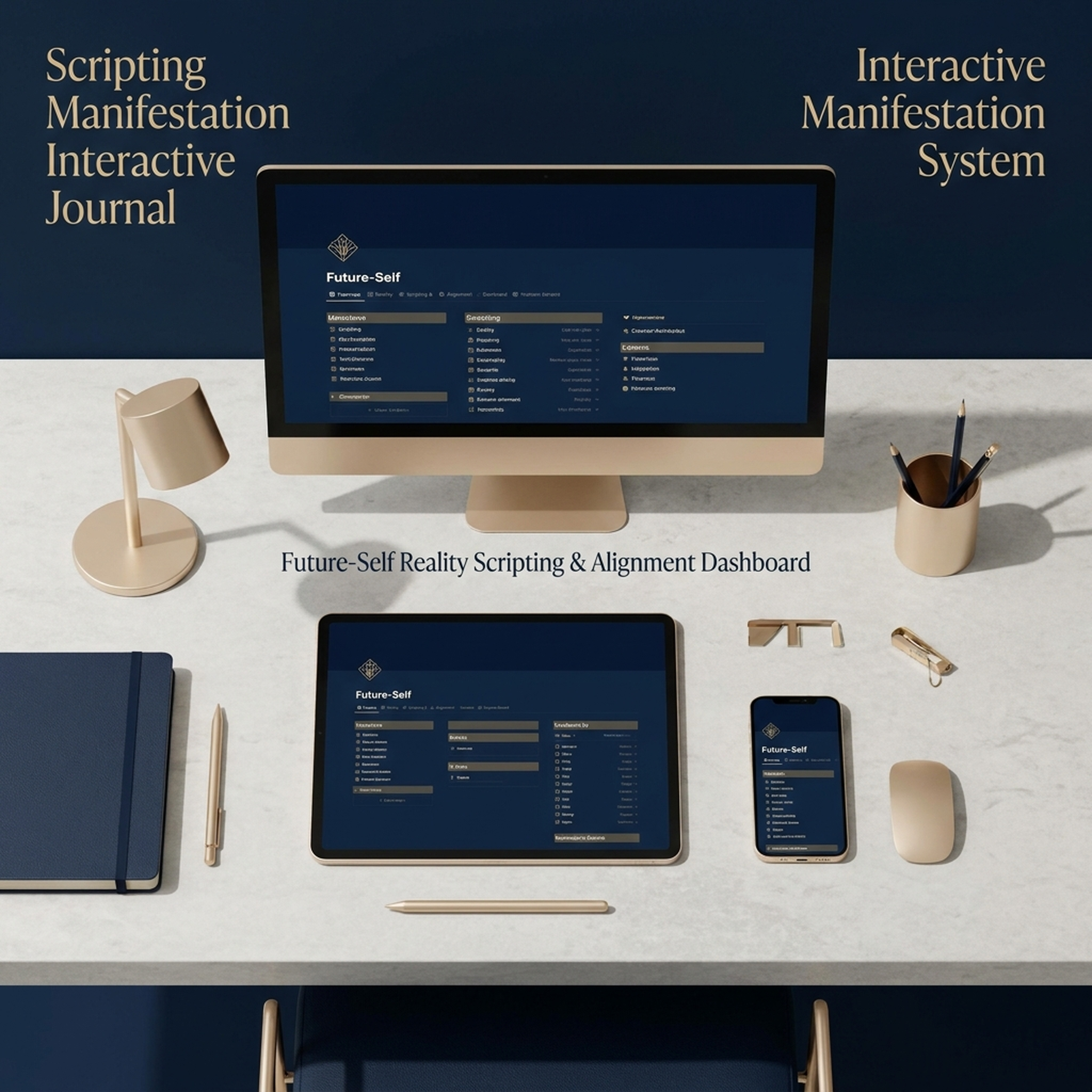Scripting Manifestation Interactive Journal & Future-Self Alignment Workbook