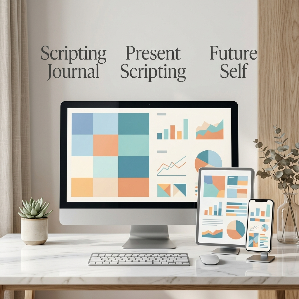 Scripting Manifestation Interactive Journal & Future-Self Alignment Workbook