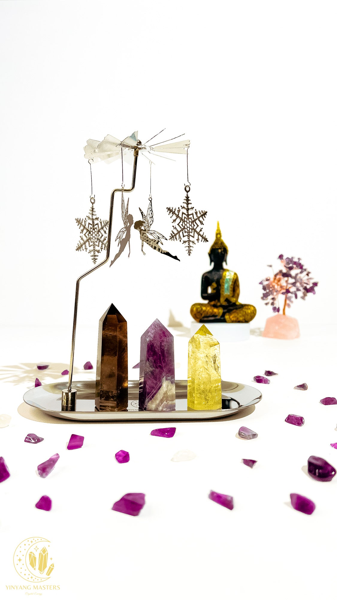 Frost Feather — Crystal Altar Purification Set