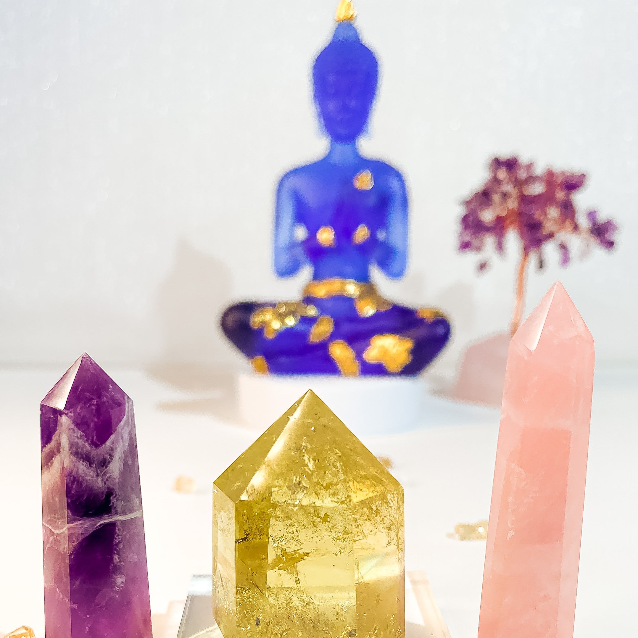 Set Tam Thiên Thạch — Tam Tài Tề Tựu (Trí Tuệ - Ái Ngữ - Tài Lộc)