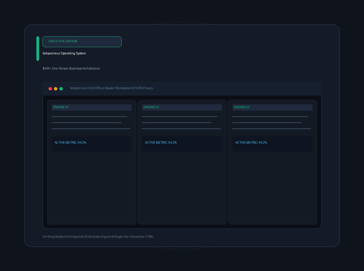 Solopreneur Operating System & One-Person Business Planner (Interactive HTML)
