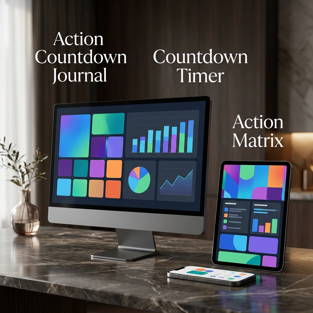 The 5 Second Rule Action Journal & Anti-Procrastination Daily Matrix