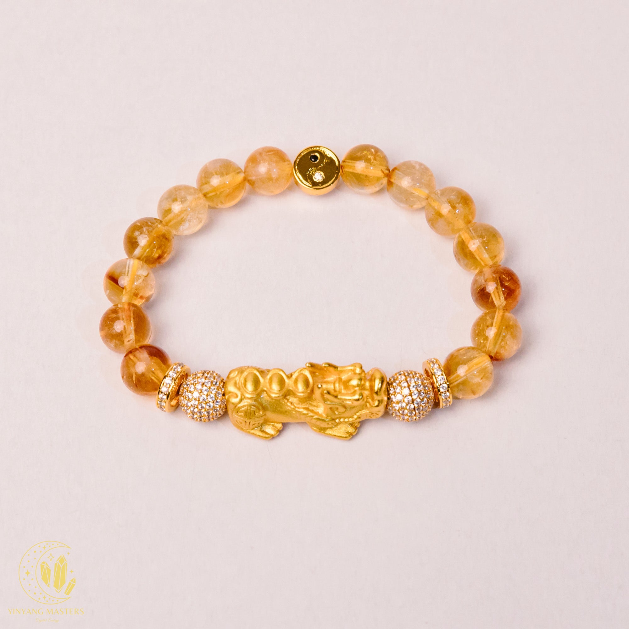 Heavenly Prosperity — Citrine Bracelet with Royal Pi Xiu Charm