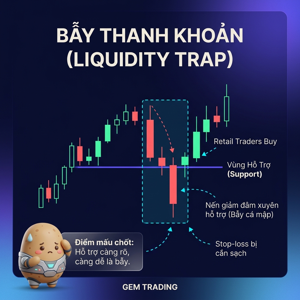 Bẫy thanh khoản ở vùng an toàn
