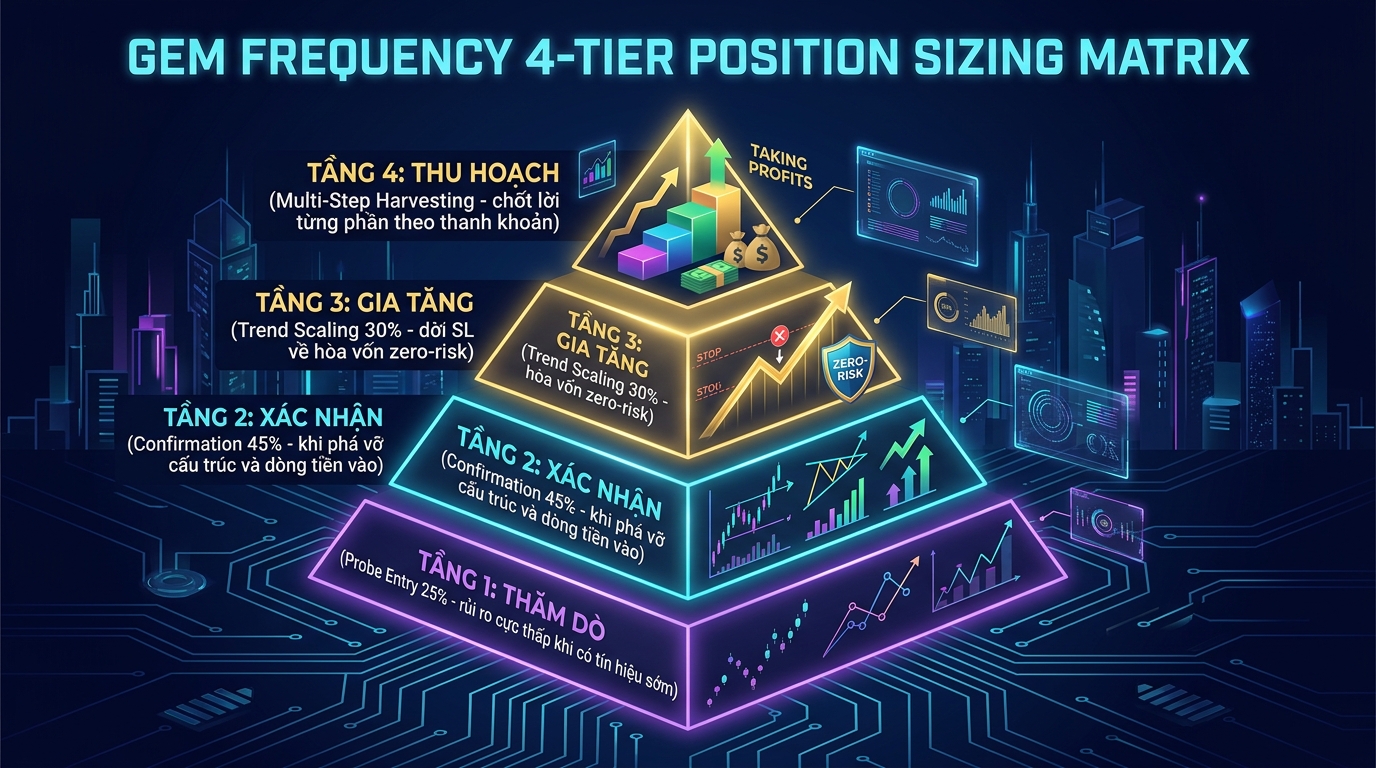 Kim Tự Tháp Phân Bổ Vị Thế 4 Tầng GEM Frequency