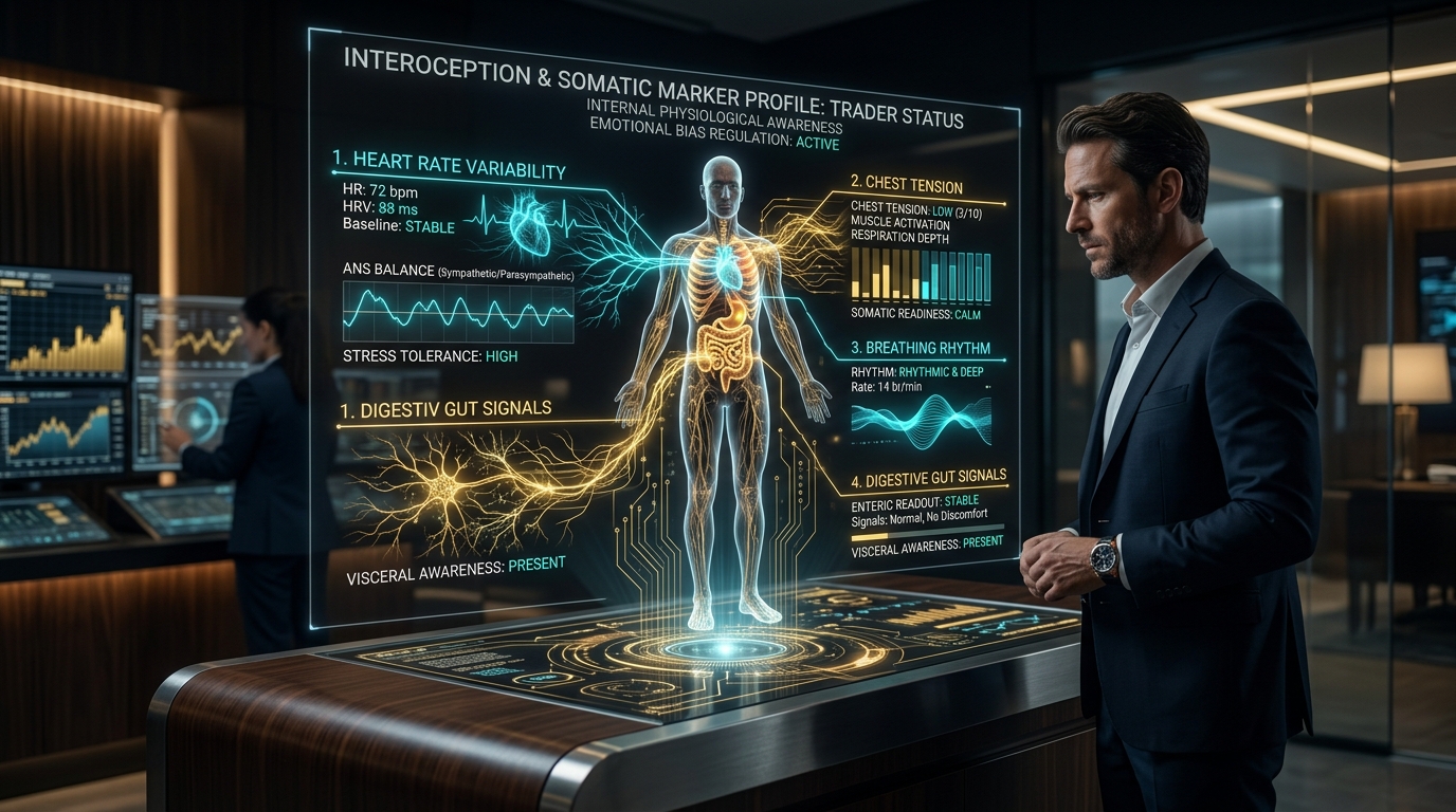 Ma trận nội cảm thụ Interoception Matrix quét các dấu ấn cơ thể trước phiên giao dịch