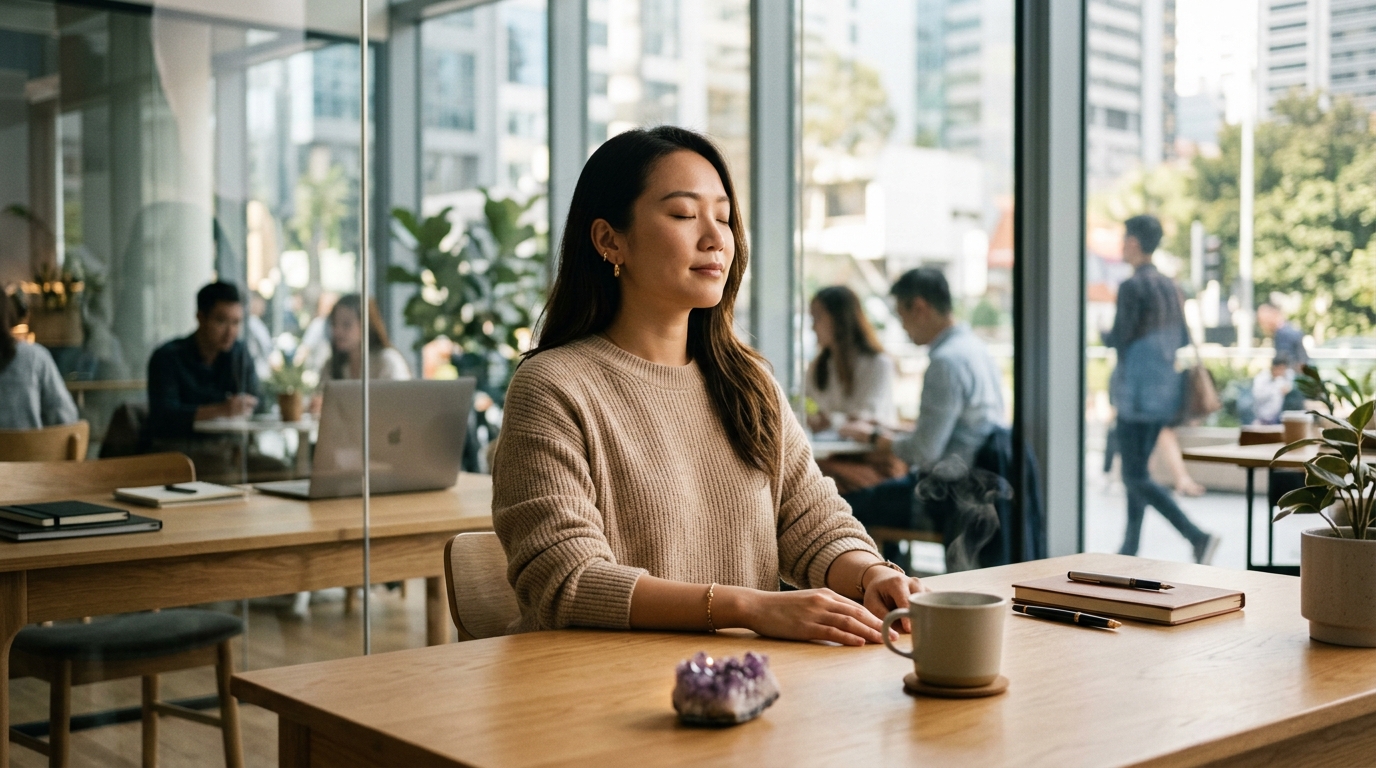 Thực hành nghi thức thiền vi mô 3 phút ngay tại không gian làm việc hiện đại