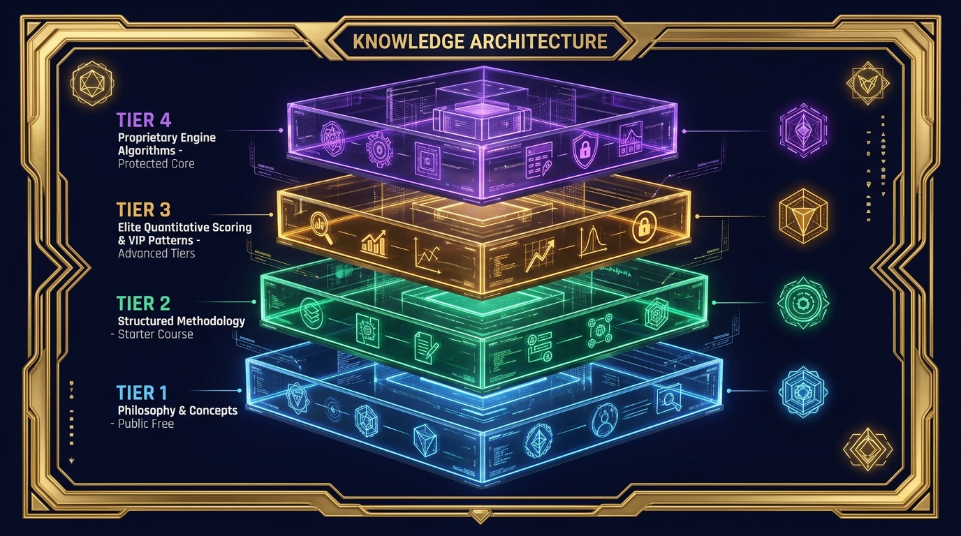 Sơ đồ 4 Tầng Tiết Lộ Tri Thức của GEM Academy