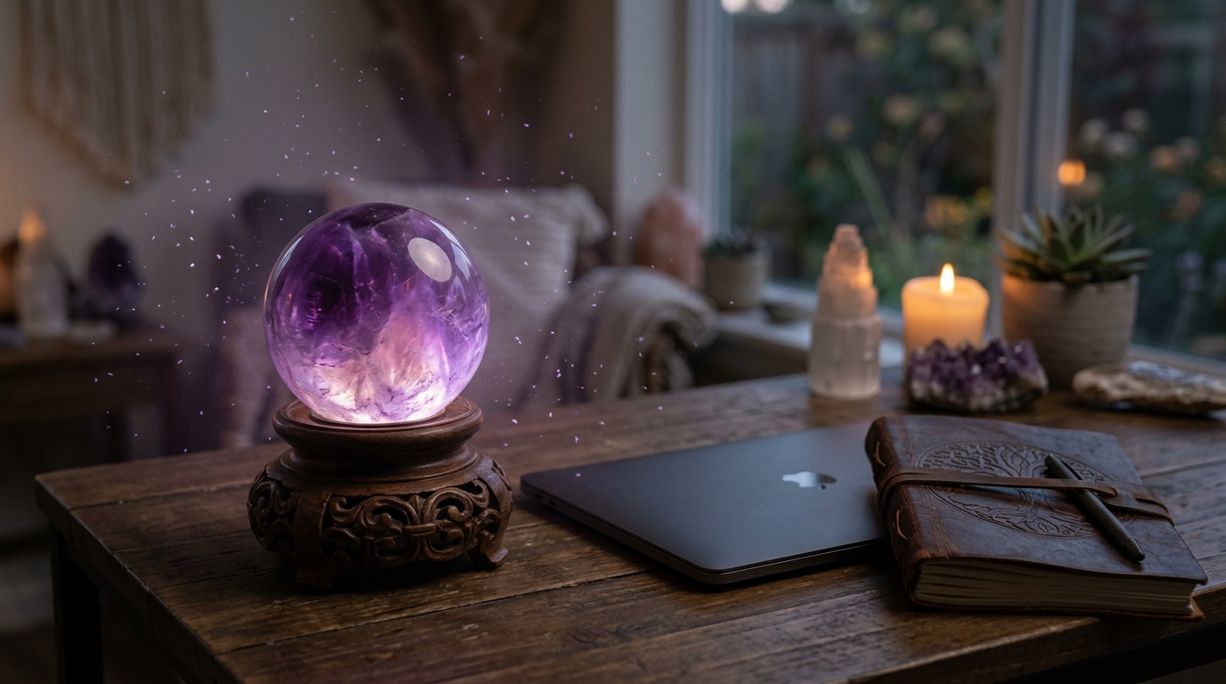 Dạ Minh Châu Amethyst Làm Mát Cảm Xúc
