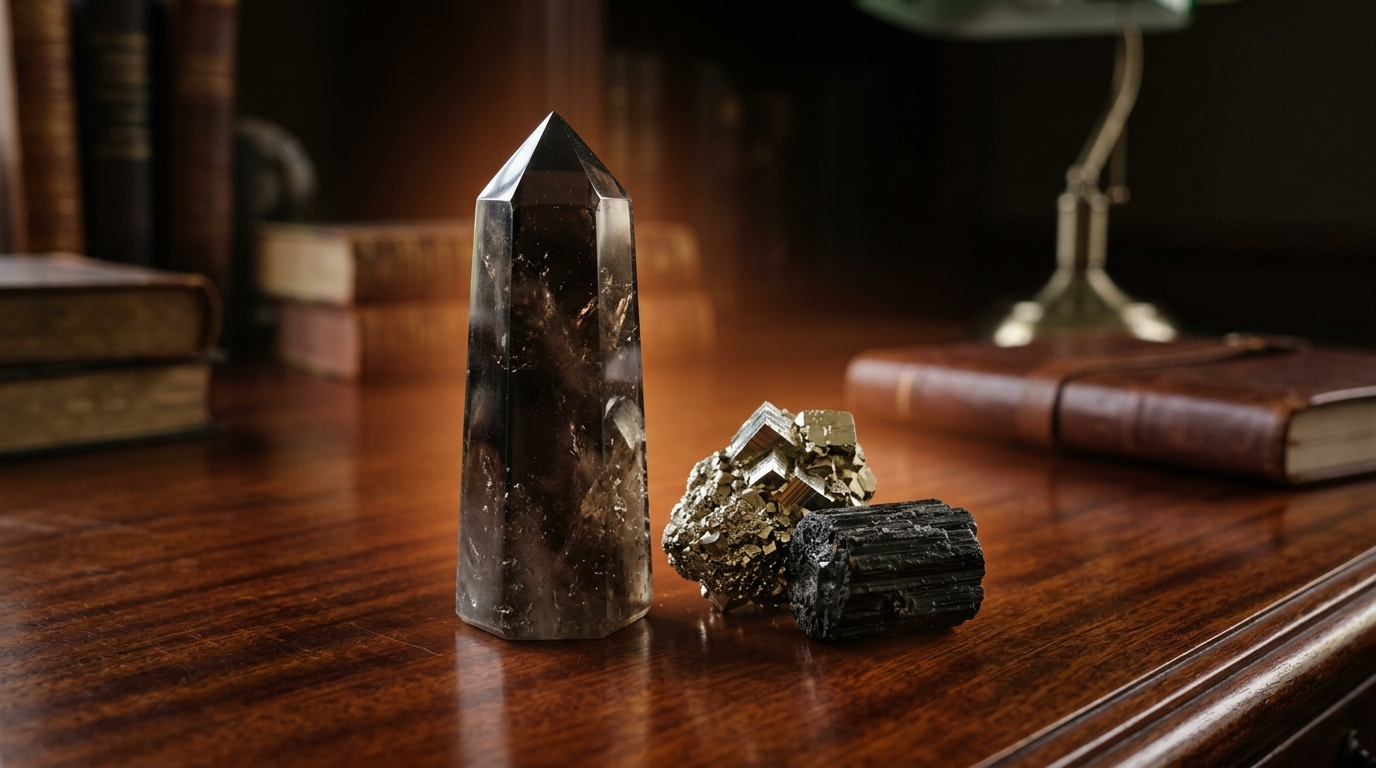 Thạch Anh Khói Và Pyrite Bảo Vệ Tiếp Đất