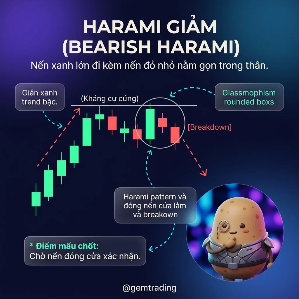 Harami Giảm (Bearish Harami)