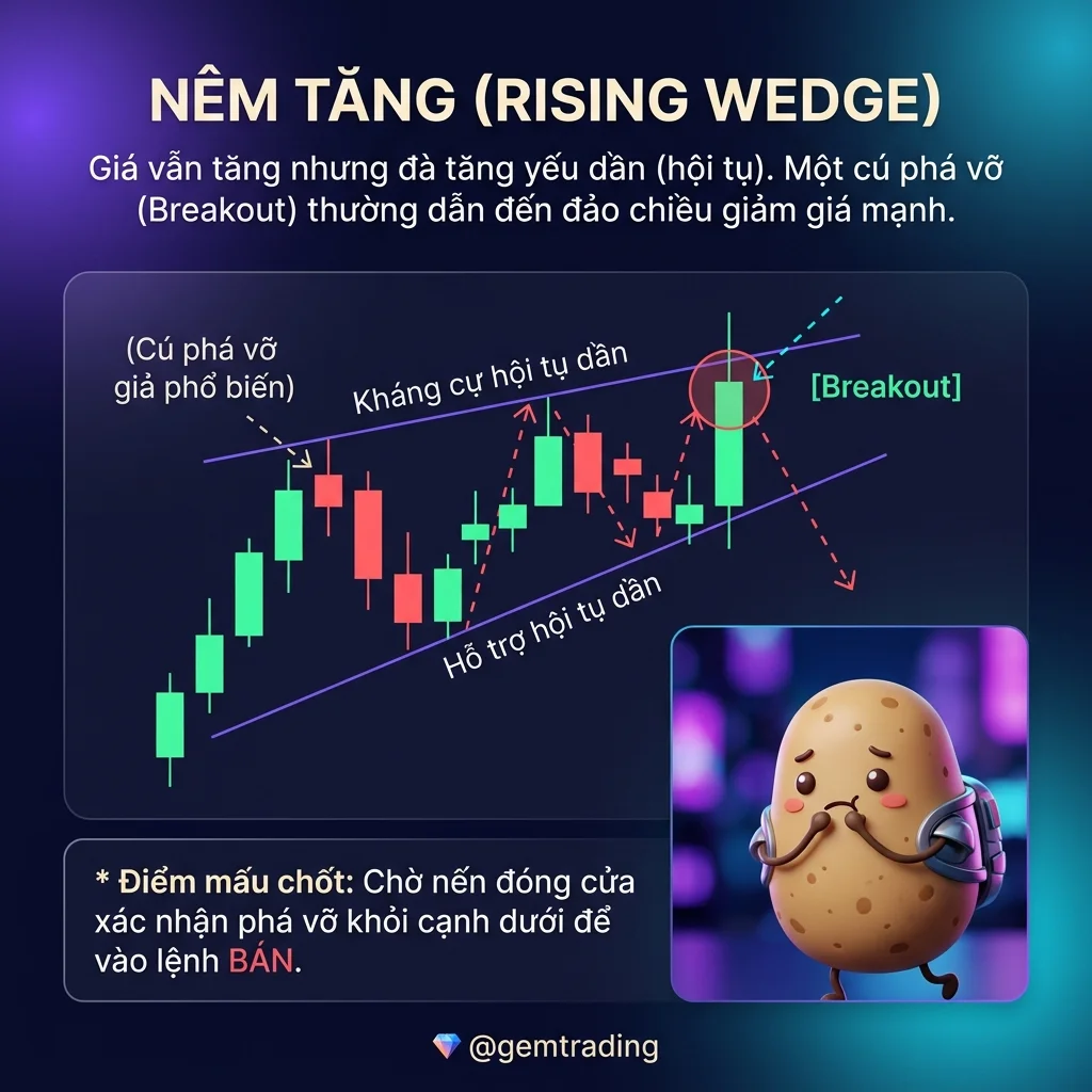 Nêm Tăng (Rising Wedge)