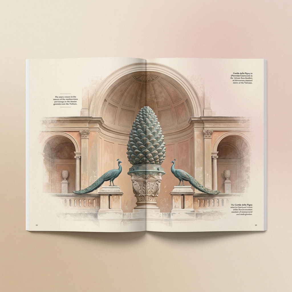 Tượng quả thông tại Vatican
