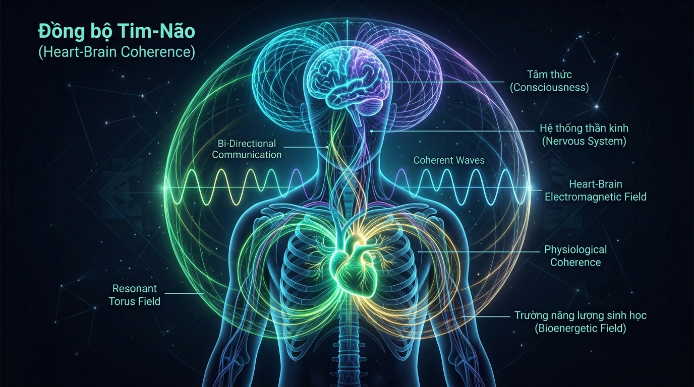 Khoa học đồng bộ từ trường Tim Não Heart Brain Coherence