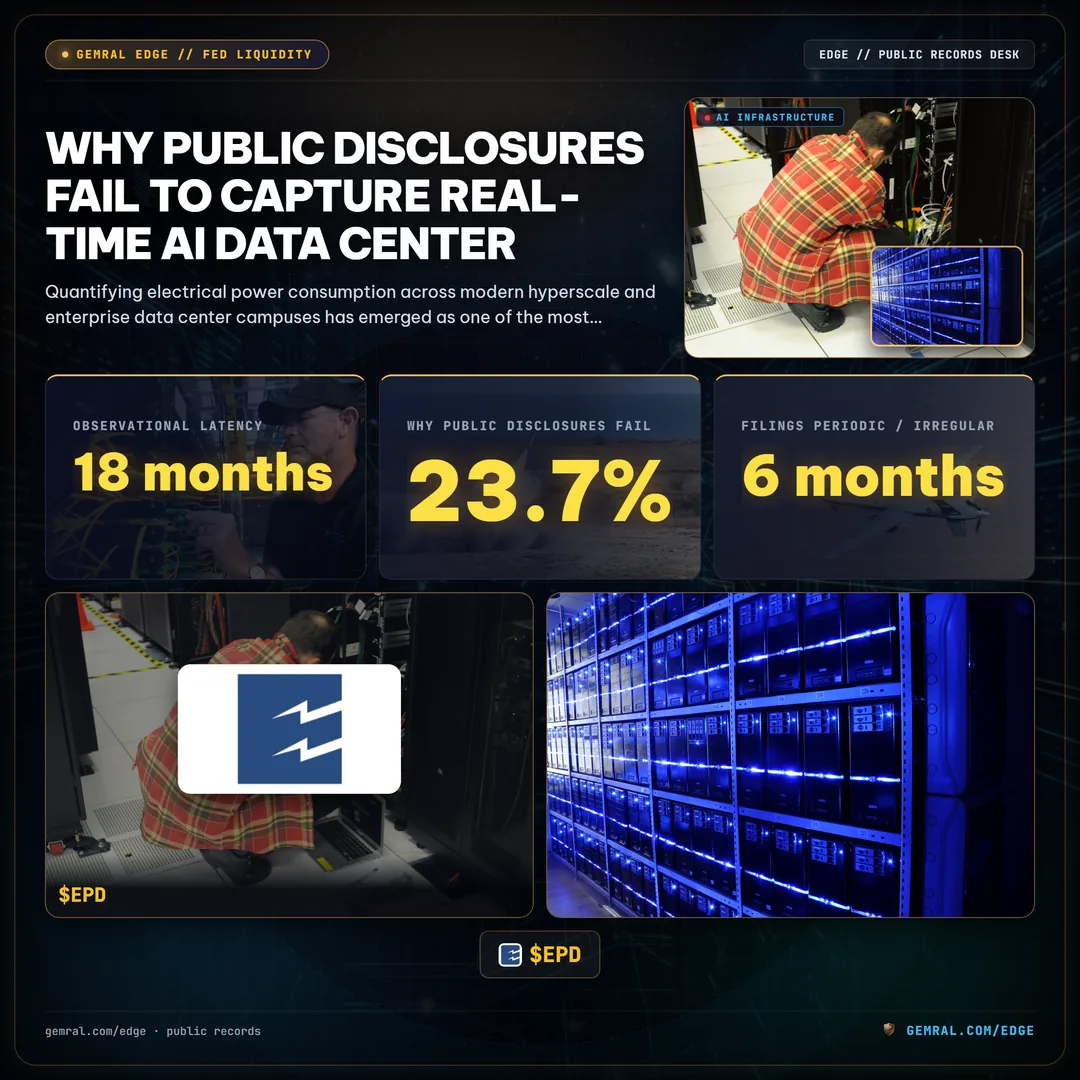 Why Public Disclosures Fail to Capture Real-Time AI Data Center