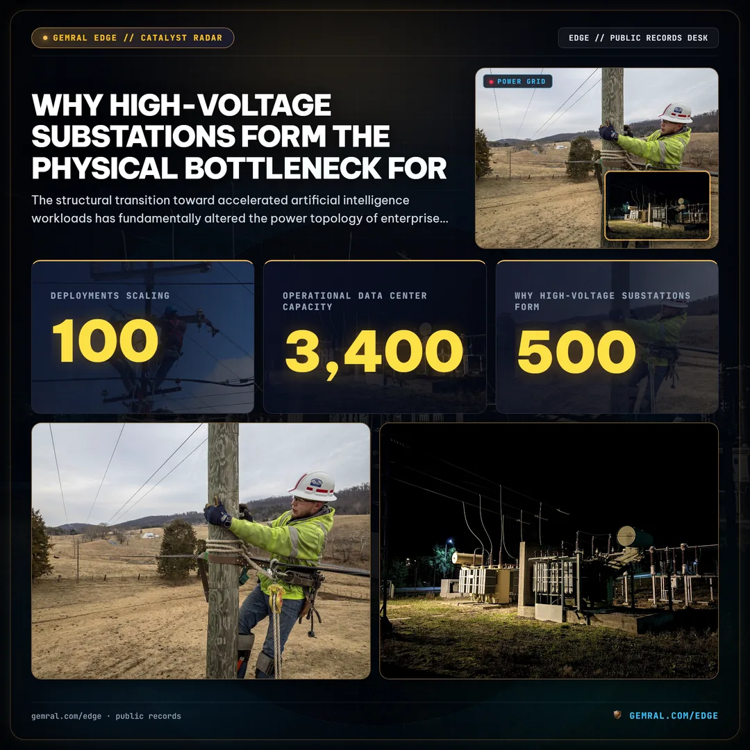 Why High-Voltage Substations Form the Physical Bottleneck for
