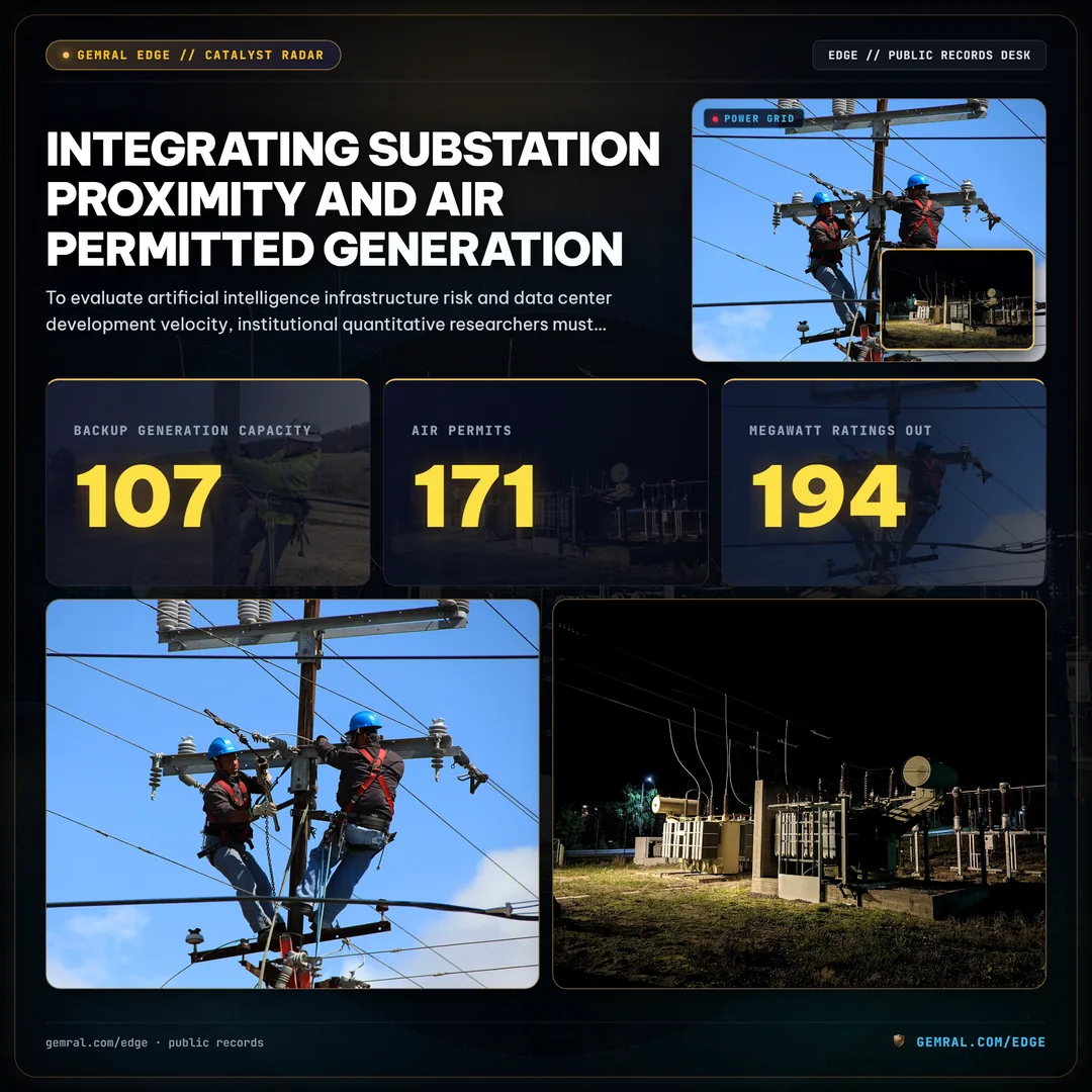 Integrating Substation Proximity and Air Permitted Generation