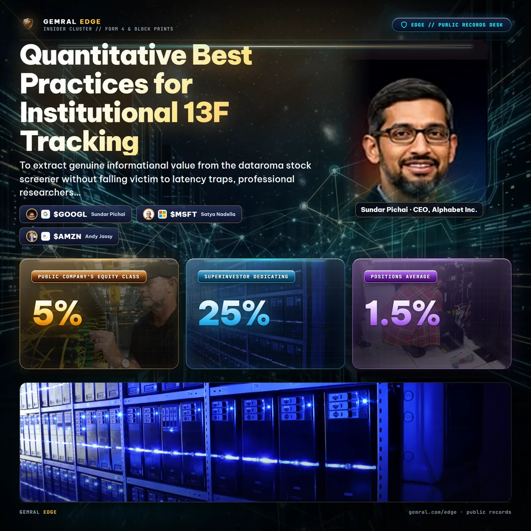 Quantitative Best Practices for Institutional 13F Tracking