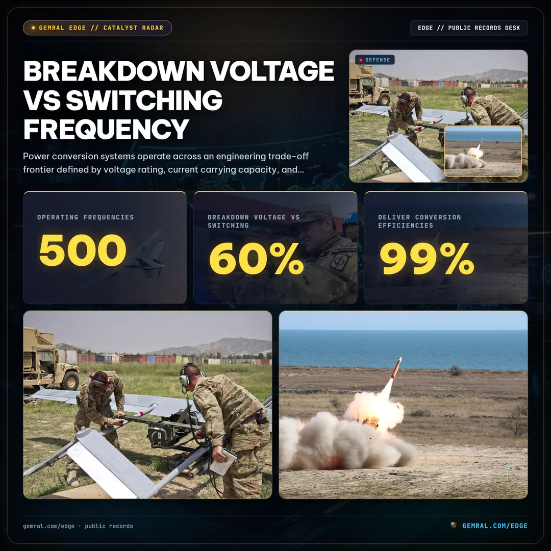 Breakdown Voltage vs Switching Frequency