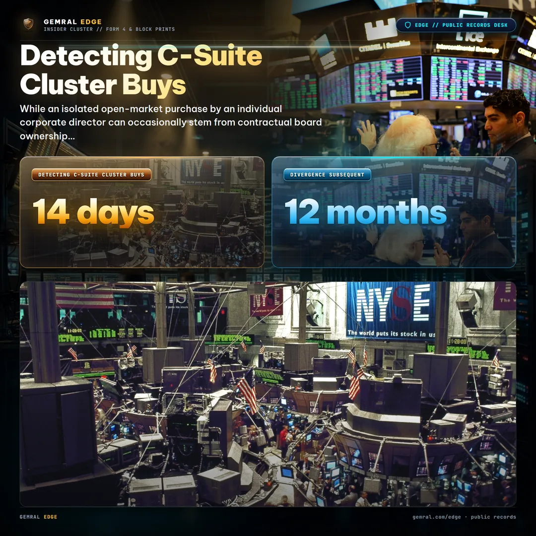 Detecting C-Suite Cluster Buys